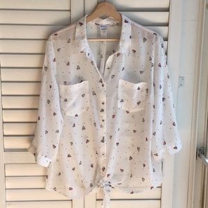 Sheer, light Blouse - cute and full of 💕, ❤️ ❤️